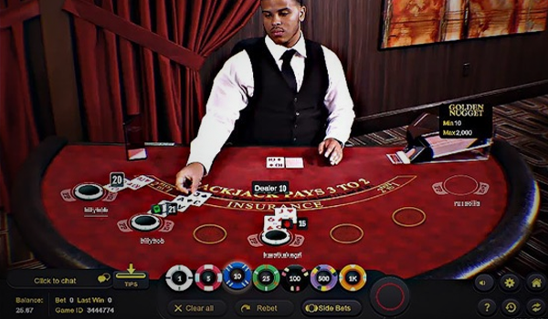 live dealer casino games at credit card casinos